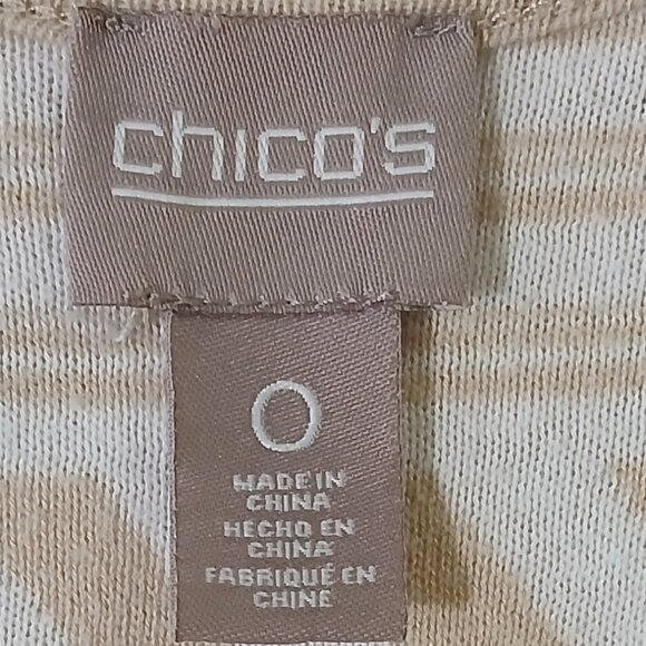 Chico's sweater vest - size 0 - tan and white - Picture 3 of 5